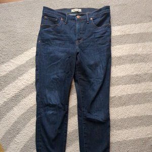 Madewell 9" High-rise Skinny Jeans, dark wash